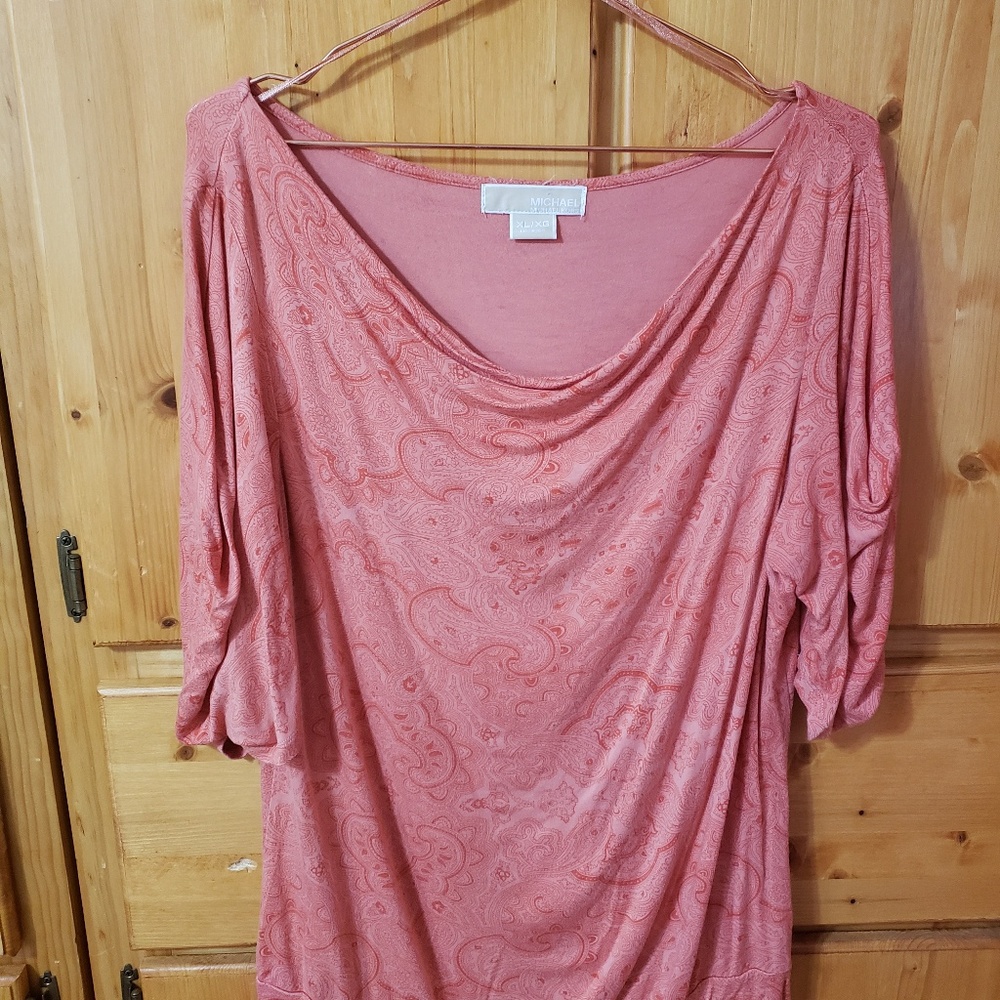 Michael Kors Coral Paisley Top